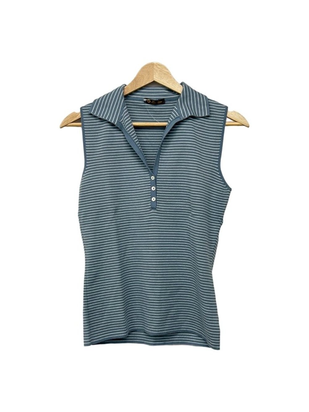 Loro Piana Sleeveless Polo Blue